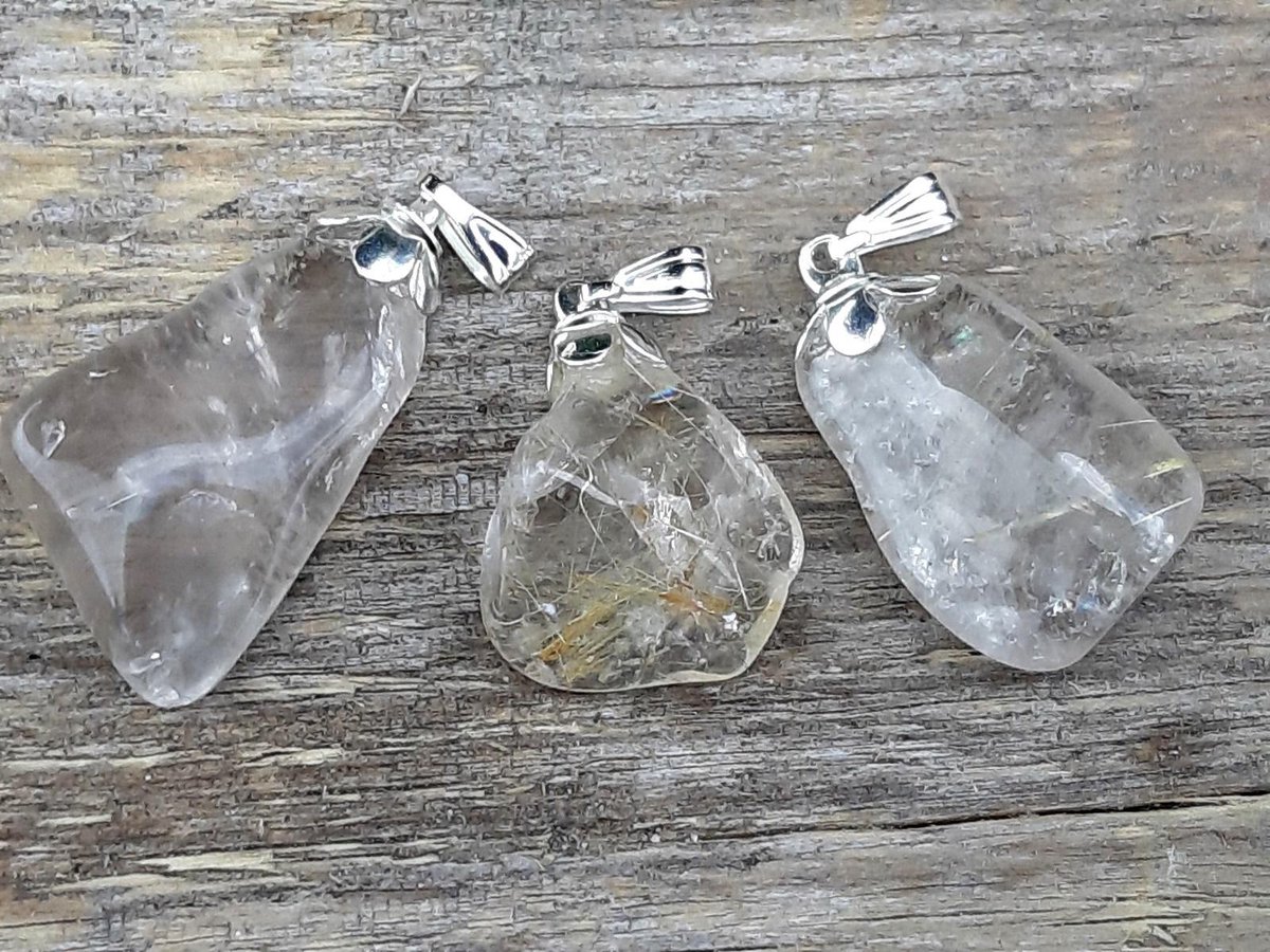 Edelsteen Rutielkwarts hanger